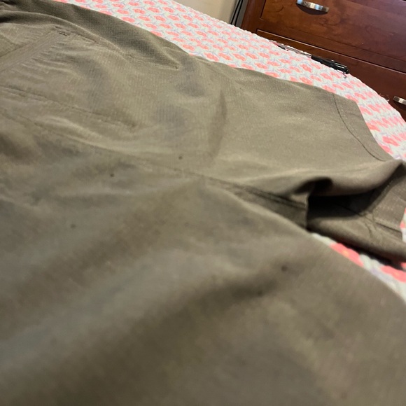 Duluth Trading Co Dark Green Flat Front Shorts - Picture 6 of 6